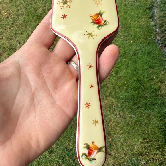 Villeroy & Boch Rare Christmas Motif Bells Snowflakes Pie Server Vintage Estate. - Picture 3 of 9